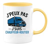 quotedazur - Mug Humour J'peux Pas J'suis Chauffeur-routier - Cadeau Original Pour Homme Tasse Chauffeurs-routiers Unique