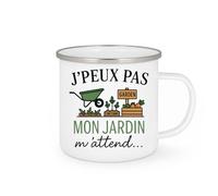 quotedazur - Mug Humour J'peux Pas Mon Jardin M'attend... Garden - Idée Cadeau Originale Tasse Jardinage Pour Passionnés