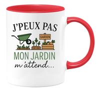 quotedazur - Mug Humour J'peux Pas Mon Jardin M'attend... Garden Idée Cadeau Originale Tasse Jardinage Pour Passionnés