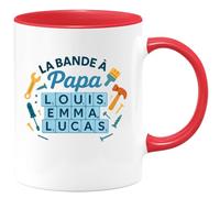 quotedazur - Mug Humour La Bande À Papa Louis Emma Lucas Sarah Cadeau Familial Personnalisé Original Tasse Sympa Pour Et Sa Familiale
