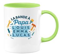 quotedazur - Mug Humour La Bande À Papa Louis Emma Lucas Sarah Cadeau Familial Personnalisé Original Tasse Sympa Pour Et Sa Familiale