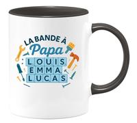 quotedazur - Mug Humour La Bande À Papa Louis Emma Lucas Sarah Cadeau Familial Personnalisé Original Tasse Sympa Pour Et Sa Familiale