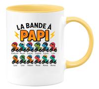 quotedazur - Mug Humour La Bande À Papi Gabriel, Noah, Lucas, Louise, Louis, Léo, Léa, Adam, Rose, Anna Cadeau Original Tasse Personnalisée Pour Grands-Pères Uniques