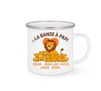 quotedazur - Mug Humour La Bande À Papi Louis, Noah, Anna, Léo, Lucas, Chloé, Adam Cadeau Unique Original Pour Grand-Père Avec Tasse Personnalisée Et Prénoms Uniques
