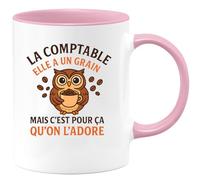 quotedazur - Mug Humour La Comptable Est Unique, Un Cadeau Drôle À Adorer Idée Humoristique Tasse Pour Passionnée Et