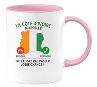 quotedazur - Mug Humour La Côte D'ivoire M'appelle, Refus De Répondre Cadeau Original Tasse Unique Pour Amoureux