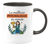 quotedazur - Mug Humour La Meilleure Psychologue Du Monde - Idée Cadeau Tasse Unique Pour Psy Exceptionnelle