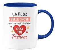 quotedazur - Mug Humour La Plus Belle Chose Qui Me Soit Arrivée, C'est Toi Cadeau Parfait Tasse Personnalisée Pour Amour Sincère