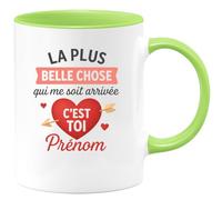 quotedazur - Mug Humour La Plus Belle Chose Qui Me Soit Arrivée, C'est Toi Cadeau Parfait Tasse Personnalisée Pour Amour Sincère