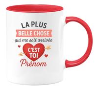 quotedazur - Mug Humour La Plus Belle Chose Qui Me Soit Arrivée, C'est Toi Cadeau Parfait Tasse Personnalisée Pour Amour Sincère