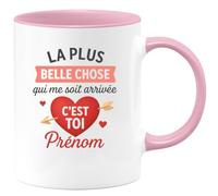 quotedazur - Mug Humour La Plus Belle Chose Qui Me Soit Arrivée, C'est Toi Cadeau Parfait Tasse Personnalisée Pour Amour Sincère