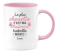 quotedazur - Mug Humour La Plus Chouette C'est Ma Maîtresse Isabelle Merci Pour Cette Année Louis Cadeau Personnalisée Tasse Exceptionnelle