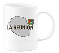 quotedazur - Mug Humour La Réunion - Cadeau Original Tasse Réunion Réunionnaise Idée Souvenir