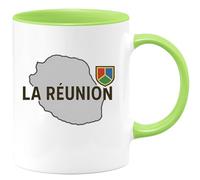 quotedazur - Mug Humour La Réunion - Cadeau Original Tasse Réunion Réunionnaise Idée Souvenir