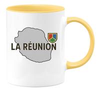 quotedazur - Mug Humour La Réunion - Cadeau Original Tasse Réunion Réunionnaise Idée Souvenir