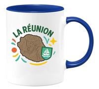 quotedazur - Mug Humour La Réunion Île Tropicale, Destination Exotique Et Culturelle.Unique Cadeau Original Tasse Personnalisée Souvenir Ile