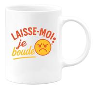 quotedazur - Mug Humour Laisse-moi, Je Boude Expression Drôle Pour Tasse Unique Idéale Cadeau Humoristique Et Originale À Offrir