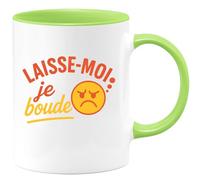 quotedazur - Mug Humour Laisse-moi, Je Boude - Expression Drôle Pour Tasse Unique - Idéale Cadeau Pour Tasse Humoristique Et Originale À Offrir