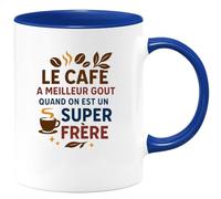 quotedazur - Mug Humour Le café a meilleur goût quand on est un super frère - Cadeau Frère Homme