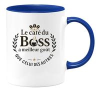 quotedazur - Mug Humour Le café du Boss a meilleur goût que celui des autres - Cadeau Boss Homme