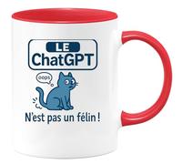 quotedazur - Mug Humour Le Chatgpt Oops N'est Pas Un Félin ! - Idée Cadeau Originale Et Tasse Humoristique Pour Geek