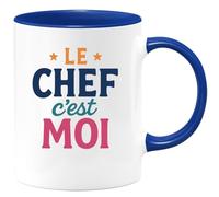 quotedazur - Mug Humour Le Chef, C'est Moi Cadeau Original Tasse Personnalisée Pour Homme Unique