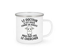 quotedazur - Mug Humour Le Docteur Il Est Doux Comme Un Agneau Mais Faut Pas Chercher Idée Cadeau Originale Tasse Pour Homme Médecin