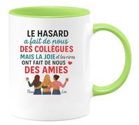 quotedazur - Mug Humour Le Hasard A Fait De Nous Collègues, La Joie Et Les Rires Nos Amies Idée Cadeau Originale Tasse Pour Fidèles