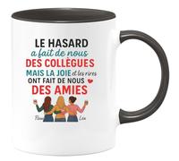 quotedazur - Mug Humour Le Hasard A Fait De Nous Collègues, La Joie Et Les Rires Nos Amies - Idée Cadeau Originale Tasse Pour Amies Et Collègues Fidèles