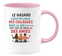 quotedazur - Mug Humour Le Hasard A Fait De Nous Collègues, La Joie Et Les Rires Nos Amies Idée Cadeau Originale Tasse Pour Fidèles
