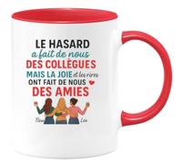 quotedazur - Mug Humour Le Hasard A Fait De Nous Collègues, La Joie Et Les Rires Nos Amies Idée Cadeau Originale Tasse Pour Fidèles