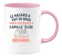 quotedazur - Mug Humour Le Hasard A Fait De Nous Des Collègues, Camille Élise, Chance Et Amies Idée Cadeau Tasse Pour En Toute Amitié