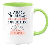 quotedazur - Mug Humour Le Hasard A Fait De Nous Des Collègues, Camille Élise, Chance Et Amies Idée Cadeau Tasse Pour En Toute Amitié