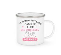 quotedazur - Mug Humour Le Hasard A Fait De Nous Des Collègues Et Amies, Camille Élise Cadeau Parfait Tasse Pour Inoubliables