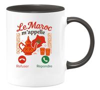 quotedazur - Mug Humour Le Maroc M'appelle, Refusant Tout Autre Appel Cadeau Original Tasse Pour Homme Amoureux Du Voyage