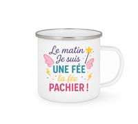 quotedazur - Mug Humour Le Matin Je Suis Une Fée ... La Fée Pachier - Idée Cadeau Tasse Magique Pour Femme Aux Pouvoirs Enchantés