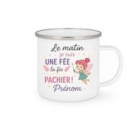 quotedazur - Mug Humour Le Matin, Je Suis Une Fée Magique Cadeau Personnalisé, Tasse Unique Original Pour Femme, Idée Festive Et