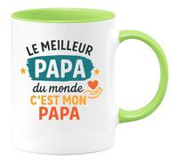 quotedazur - Mug Humour Le Meilleur Papa Du Monde C'est Mon Cadeau Parfait Idéal Pour Tasse Personnalisée Unique Et Originale