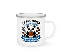 quotedazur - Mug Humour Le Plombier A Un Grain, Mais C’Est Pour Ça Qu’On L’Adore Cadeau Parfaite Amateur De Plomberie Avec Tasse Unique Et Originale