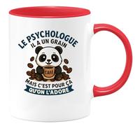 quotedazur - Mug Humour Le Psychologue, Un Grain Qu'on Adore Cadeau Original Et Drôle Idéal Pour Tasse Originale Collection