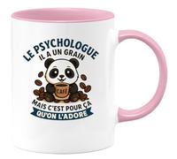quotedazur - Mug Humour Le Psychologue, Un Grain Qu'on Adore Cadeau Original Et Drôle Idéal Pour Tasse Originale Collection