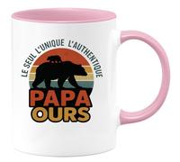 quotedazur - Mug Humour Le Seul, L'unique, L'authentique Papa Ours Original Cadeau Parfait Tasse Pour Originale Unique Durable