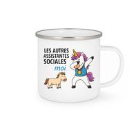 quotedazur - Mug Humour Les Autres Assistantes Sociales - Cadeau Tasse Pour Femmes Dévouées - Idée Cadeau Originale Pour Tasse D’Assistante Sociale Engagée