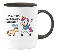 quotedazur - Mug Humour Les Autres Assistantes Sociales - Cadeau Tasse Pour Femmes Dévouées - Idée Cadeau Originale Pour Tasse D’Assistante Sociale Engagée