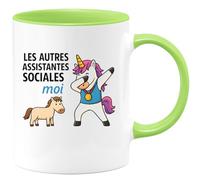 quotedazur - Mug Humour Les Autres Assistantes Sociales - Cadeau Tasse Pour Femmes Dévouées - Idée Cadeau Originale Pour Tasse D’Assistante Sociale Engagée