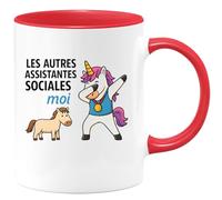 quotedazur - Mug Humour Les Autres Assistantes Sociales Cadeau Tasse Pour Femmes Dévouées Idée Originale D’Assistante Sociale Engagée