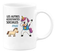 quotedazur - Mug Humour Les Autres Assistantes Sociales Cadeau Tasse Pour Femmes Dévouées Idée Originale D’Assistante Sociale Engagée
