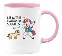 quotedazur - Mug Humour Les Autres Assistantes Sociales Cadeau Tasse Pour Femmes Dévouées Idée Originale D’Assistante Sociale Engagée