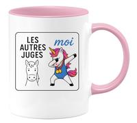 quotedazur - Mug Humour Les Autres Jugent, Moi Je Choisis Ma Voie Avec Confiance Cadeau Originale Tasse Humoristique Pour Femme, Idée Sympa Et Tendance