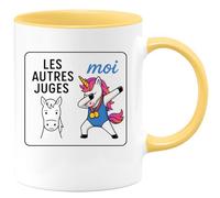 quotedazur - Mug Humour Les Autres Jugent, Moi Je Choisis Ma Voie Avec Confiance Cadeau Originale Tasse Humoristique Pour Femme, Idée Sympa Et Tendance